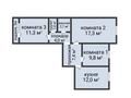 3-комнатная квартира · 66.7 м² · 3/5 этаж, Б. Майлина за 28 млн ₸ в Костанае — фото 2