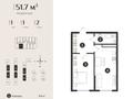2-бөлмелі пәтер · 51.7 м² · 1/7 қабат, Естай 39/3, бағасы: ~ 23 млн ₸ в 