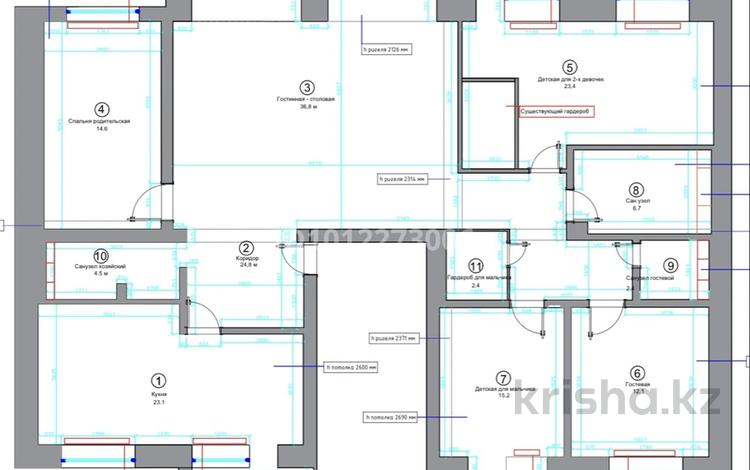 4-бөлмелі пәтер · 151 м² · 3/5 қабат, ул. Короленко 8, бағасы: 205 млн ₸ в Алматы, Бостандыкский р-н — фото 2