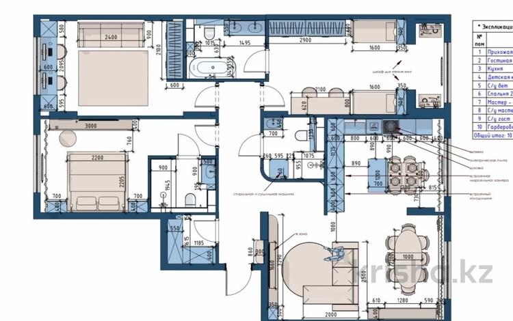 4-комнатная квартира · 124.38 м² · 4/9 этаж, Е-321 6/2 — ЕСТЬ ВИДЕО ОБЗОР за 81 млн ₸ в Астане, Есильский р-н — фото 4