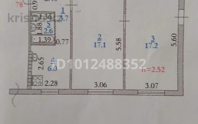 2-бөлмелі пәтер · 34.3 м² · 1/5 қабат, Молодежный микрорайон 7, бағасы: 6 млн ₸ в Кандыагаш — фото 2