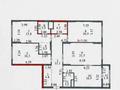 4-бөлмелі пәтер · 122.6 м² · 4/16 қабат, Тауелсиздик 47 а, бағасы: 87 млн ₸ в Астане, Алматы р-н