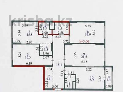 4-бөлмелі пәтер · 122.6 м² · 4/16 қабат, Тауелсиздик 47 а, бағасы: 87 млн ₸ в Астане, Алматы р-н