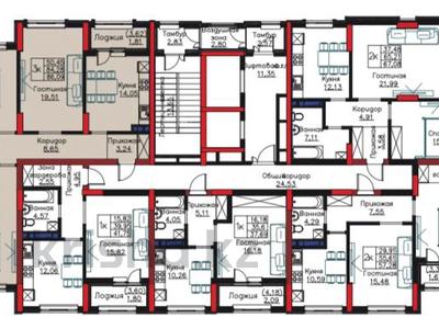 3-комнатная квартира · 86.1 м² · 6/14 этаж, Пр. Улы Дала, между ул. Толе би и ул. Ч. Айтматова 24 за 47 млн ₸ в Астане, Есильский р-н