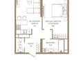 2-комнатная квартира · 56 м² · 2/9 этаж, Каныша Сатпаева 90а/1 за ~ 43.6 млн ₸ в Алматы, Бостандыкский р-н — фото 2
