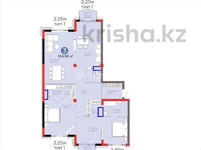 3-бөлмелі пәтер · 135 м² · 3/3 қабат, мкр Мирас, Саина 1а/1, бағасы: 335 млн ₸ в Алматы, Бостандыкский р-н