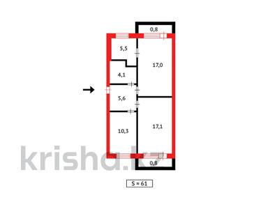 3-комнатная квартира · 61.2 м² · 4/5 этаж, 7-й мкр. за 16 млн ₸ в Темиртау