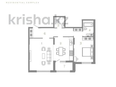 2-комнатная квартира · 78.24 м² · 1/14 этаж, А 32 2Б — БЕЗ КОМИССИИ за ~ 61.1 млн ₸ в Астане, Сарайшык р-н