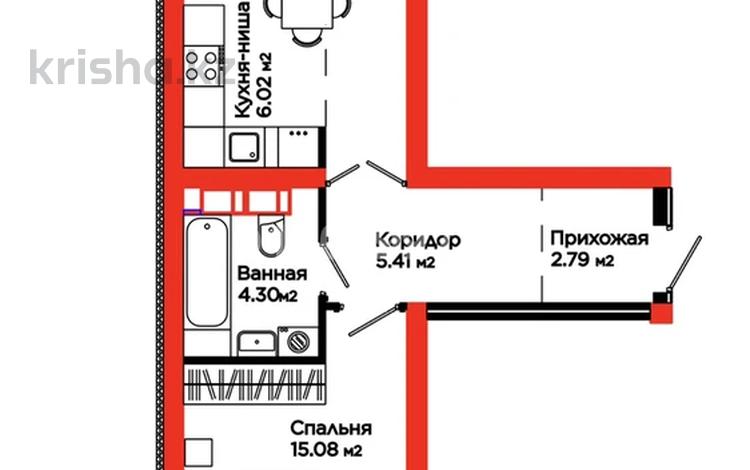 2-бөлмелі пәтер · 49 м² · 4/9 қабат, мкр Теректы, Райымбек 535/2, бағасы: 30.5 млн ₸ в Алматы, Алатауский р-н — фото 2