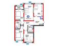 4-бөлмелі пәтер · 116.73 м², мкр Акжайык, Толеметова, бағасы: ~ 65 млн ₸ в Шымкенте, Абайский р-н — фото 3