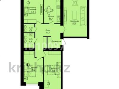 4-комнатная квартира · 114 м² · 10 этаж, Пересечение ул Казыбек Би и Е75,Е77 (рядом с пересечением улиц Туран и Улы дала) 49 за 70 млн ₸ в Астане, Нура р-н