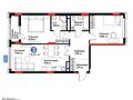 3-бөлмелі пәтер · 75.23 м² · 8/9 қабат, Жошы хан 10, бағасы: 56 млн ₸ в Астане, Есильский р-н — фото 3