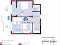 2-комнатная квартира · 53.23 м² · 2/9 этаж, ​Аль-Фараби 3/2 за 52.5 млн ₸ в Астане, Есильский р-н — фото 2
