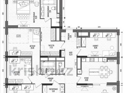 6-комнатная квартира · 185 м² · 21/21 этаж, Бухар жырау 20 — Туран за 185 млн ₸ в Астане, Нура р-н