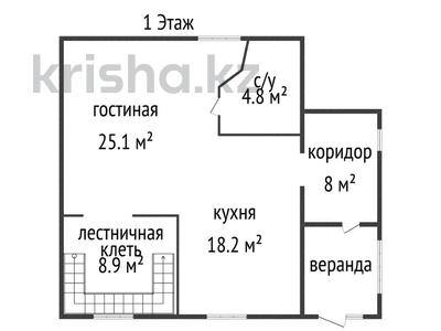 Жеке үй · 3 бөлме · 123 м² · 7.41 сот., Солнечный 25/1, бағасы: 45 млн ₸ в Усть-Каменогорске