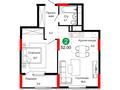 2-бөлмелі пәтер · 52.2 м², Сыганак 26/2, бағасы: ~ 37.4 млн ₸ в Астане, Нура р-н — фото 3