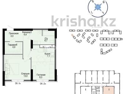 2-бөлмелі пәтер · 51 м² · 3/16 қабат, Утепова 31, бағасы: 35.9 млн ₸ в Алматы, Бостандыкский р-н