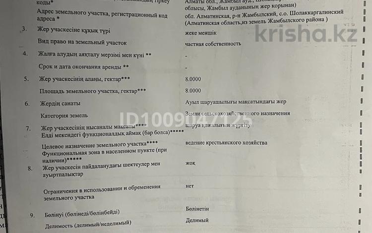 Участок · 8 га, Каргалы (п. Фабричный) за 38 млн ₸ — фото 2