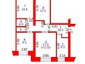 4-бөлмелі пәтер · 80 м² · 4/9 қабат, Шакарима — ШАКАРИМА и ҚАБАНБАЙ, бағасы: 38 млн ₸ в Семее — фото 2