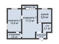 2-бөлмелі пәтер · 42 м² · 2/5 қабат, Гоголя 87, бағасы: 18.4 млн ₸ в Костанае — фото 2