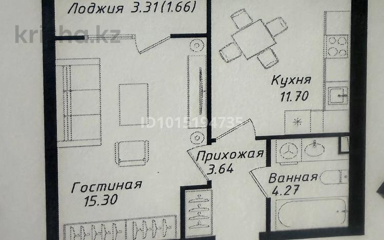 1-бөлмелі пәтер · 36.57 м² · 2 қабат, Мухамедханова 43, бағасы: 19.5 млн ₸ в Астане, Нура р-н — фото 2