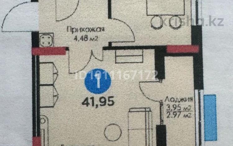 1-бөлмелі пәтер · 41.95 м² · 6/12 қабат, Толе би 61, бағасы: 35 млн ₸ в Астане, Нура р-н — фото 2