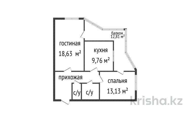2-комнатная квартира · 63 м² · 2/16 этаж, Каныша Сатпаева 53/3 за 29.5 млн ₸ в Усть-Каменогорске — фото 31