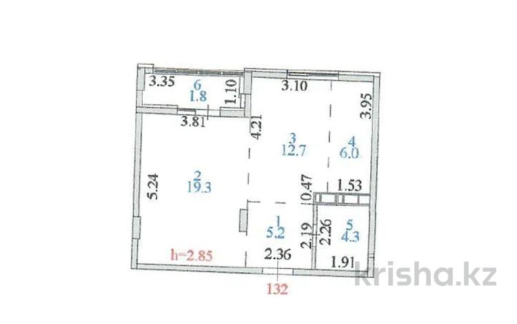1-комнатная квартира, 49.3 м², 7/9 этаж, E669 13 за ~ 20.1 млн 〒 в Астане, Есильский р-н — фото 2