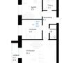 2-бөлмелі пәтер · 65.2 м² · 1/5 қабат, Кенжетаева 24 — Сулейменова, бағасы: ~ 22.2 млн ₸ в Кокшетау