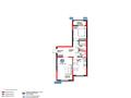 2-комнатная квартира · 72 м² · 3/9 этаж, Рыскулова за 53.2 млн ₸ в Шымкенте, Аль-Фарабийский р-н