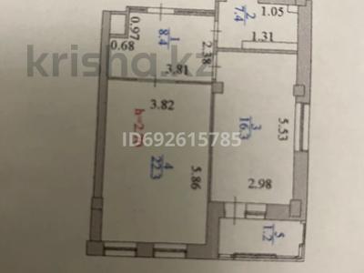 1-комнатная квартира, 58 м², 9/10 этаж, Максут Нарикбаева за 26.5 млн 〒 в Астане, Есильский р-н