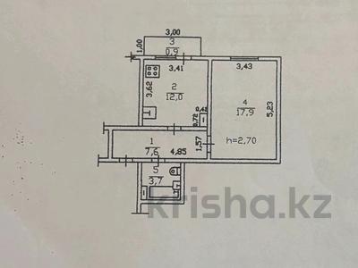 1-бөлмелі пәтер · 42 м² · 5 қабат, Айнабұлақ-2 ш/а. — Жумабаева, бағасы: 26.5 млн ₸ в Алматы, Жетысуский р-н