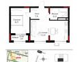 2-комнатная квартира · 56.63 м² · 4/9 этаж, У Аллеи «Мынжылдык» 12/3 — БИЗНЕС КЛАСС за 34 млн ₸ в Астане, Сарайшык р-н