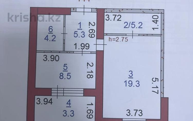 1-комнатная квартира, 45.8 м², 9/9 этаж, Курганская 2 за 16.2 млн 〒 в Костанае — фото 2