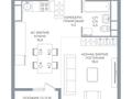 1-комнатная квартира · 45 м² · 15/16 этаж, Каныша Сатпаева 90/55Б — Район АДК за 44.9 млн ₸ в Алматы, Бостандыкский р-н