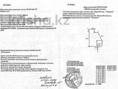 Участок · 1.7 га, мкр Карагайлы за 59 млн ₸ в Алматы, Наурызбайский р-н