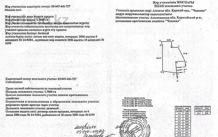Участок · 1.7 га, мкр Карагайлы за 59 млн ₸ в Алматы, Наурызбайский р-н — фото 2
