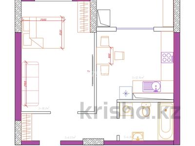 1-бөлмелі пәтер, 42 м², 10/12 қабат, Туран 67 — Проспект Улы-Дала, бағасы: 22 млн 〒 в Астане, Есильский р-н