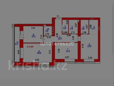 3-комнатная квартира · 100 м² · 6/9 этаж, Максут Нарикбаев 14 за 67 млн ₸ в Астане, Нура р-н