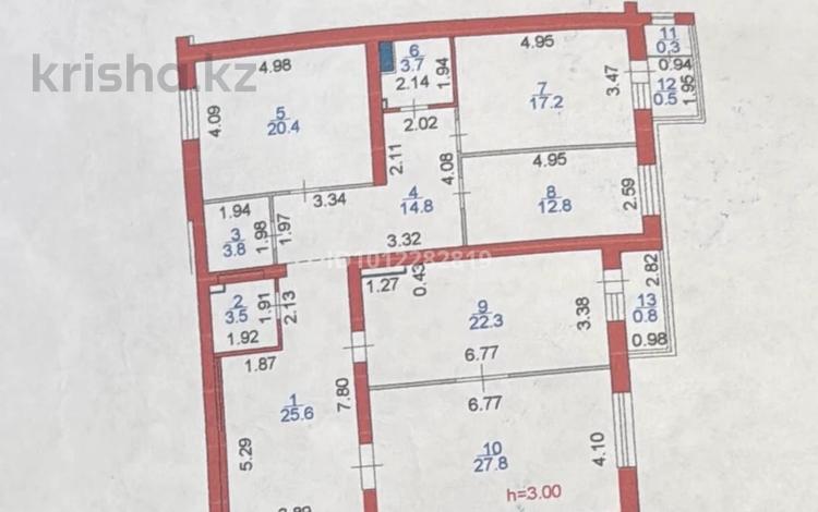 4-комнатная квартира · 154 м² · 4/10 этаж, ул. Касыма Аманжолова 24 за 99 млн ₸ в Астане, Алматы р-н — фото 15