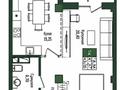 2-комнатная квартира · 46 м² · 3/9 этаж, Е-779 за 18.5 млн ₸ в Астане, Есильский р-н
