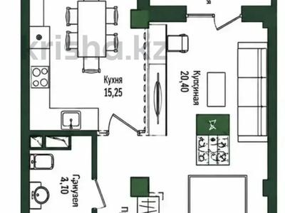2-бөлмелі пәтер · 46 м² · 3/9 қабат, Е-779, бағасы: 18.5 млн ₸ в Астане, Есильский р-н
