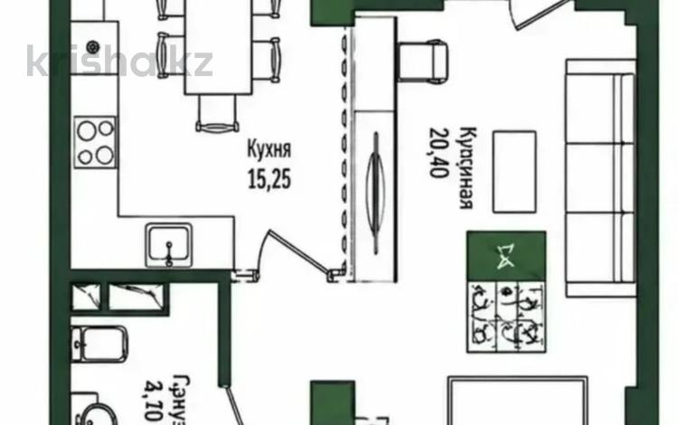 2-комнатная квартира · 46 м² · 3/9 этаж, Е-779 за 18.5 млн ₸ в Астане, Есильский р-н — фото 3