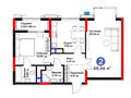 2-комнатная квартира · 68.46 м², Кайым Мухамедханов 6/1 за ~ 62 млн 〒 в Астане, Нура р-н — фото 3