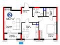 2-бөлмелі пәтер · 66.7 м², Кайым Мухамедханов 6/1, бағасы: ~ 70.6 млн ₸ в Астане, Нура р-н — фото 3