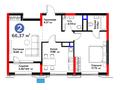 2-комнатная квартира · 66.37 м² · 3/20 этаж, Кайым Мухамедханов 6/1 за ~ 69.8 млн ₸ в Астане, Нура р-н — фото 3
