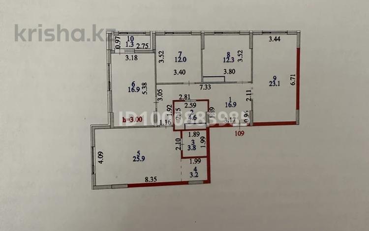 4-бөлмелі пәтер · 120 м² · 15/15 қабат, Тауелсиздик 23/1, бағасы: 87 млн ₸ в Астане, Алматы р-н — фото 2