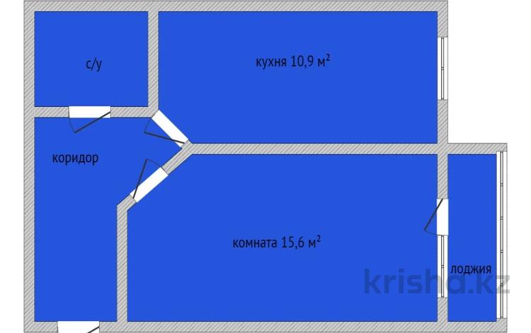 1-бөлмелі пәтер, 40 м², 3/9 қабат, Микрорайон Береке 62, бағасы: 18.8 млн 〒 в Костанае — фото 3