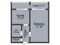 1-бөлмелі пәтер · 35.4 м² · 1/5 қабат, 7 мкрн 11, бағасы: 15.3 млн ₸ в Костанае — фото 2