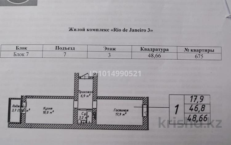 1-комнатная квартира · 35.9 м² · 1/12 этаж, ул. Бейбарыс Султан 25/5 за 14.2 млн ₸ в Астане, Сарыарка р-н — фото 2